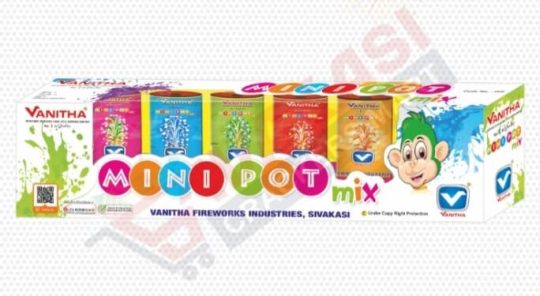 Mini pot mix / kids empire (5in1 Multi Colour Fountains) Vanitha