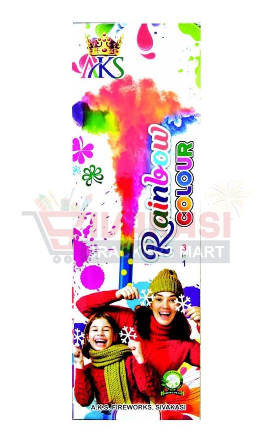 Rainbow Colour Smoke BIG 3 Pcs ( AKS / HARI )