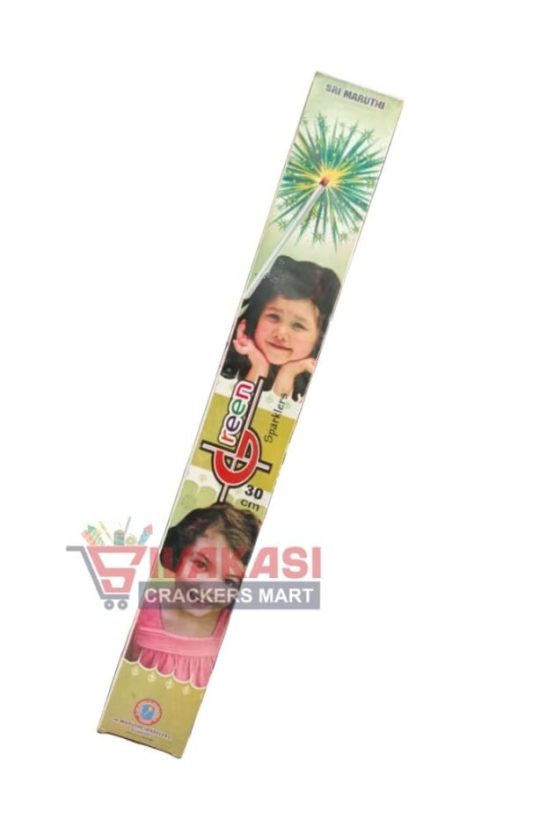 30 cm Green sparklers (5 pcs) Maruthi